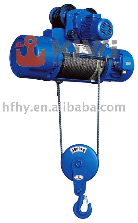 CD type electric wire rope hoist/winch