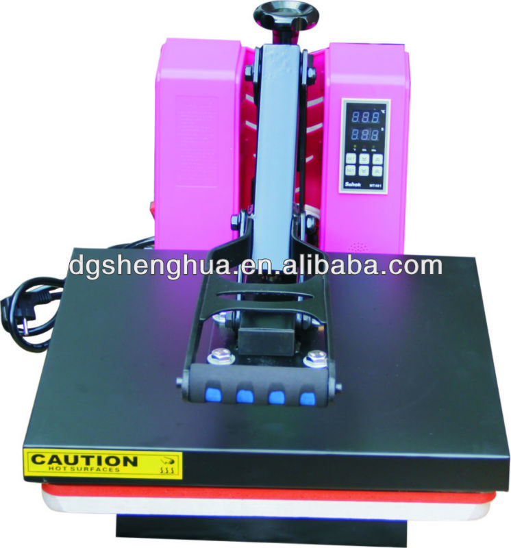 CE approval High pressure heat press machine for logo transfer printing