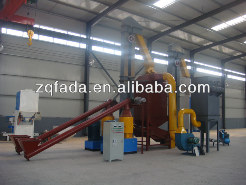 CE approved Biomass energy SKJ series completely wood pellet mill line