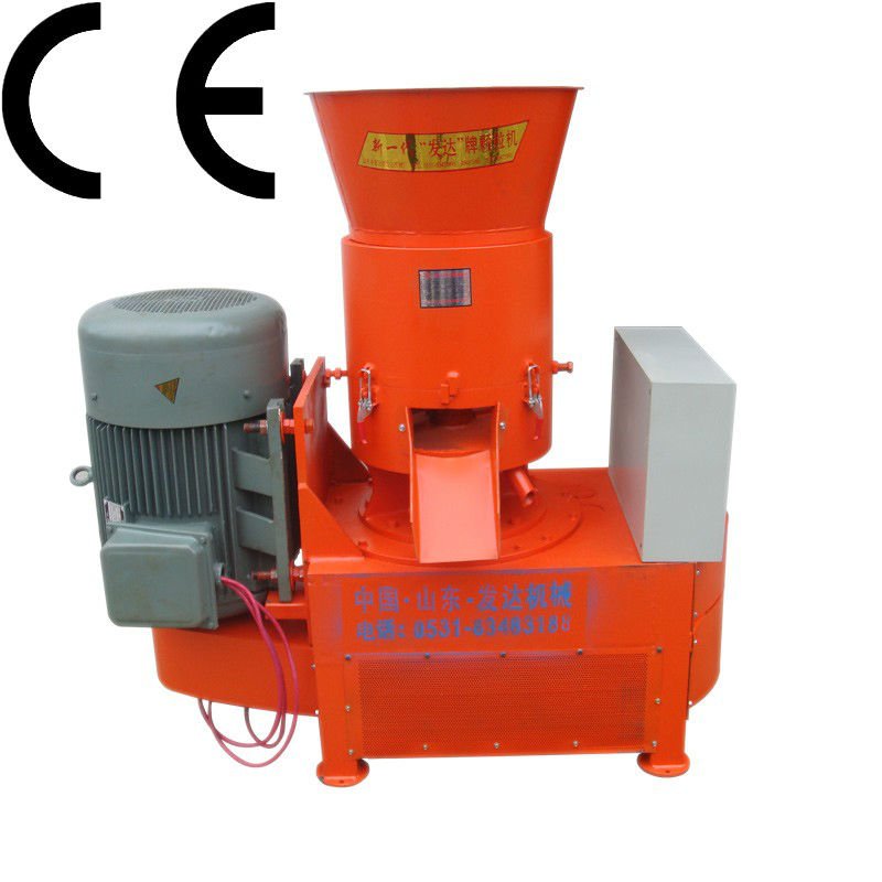 CE approved SKJ350 flat-die wood/feed pelletizer machine