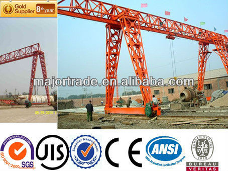 CE Apprved Truss type single girder gantry crane 20 ton