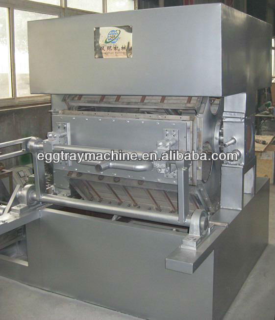 CE Automatic egg tray production line of China of 2000pcs/hour with single layer dying line