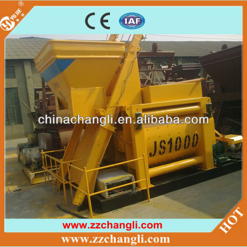 CE certificate JS1000 concrete mixing machine