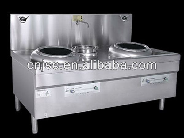 CE certified double burners commercial electric induction cooking range with SCHOTT CERAN panel