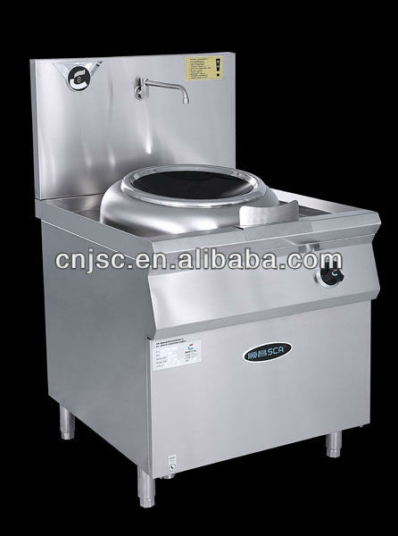 CE certified single burner commercial electric induction steamer with SCHOTT CERAN panel