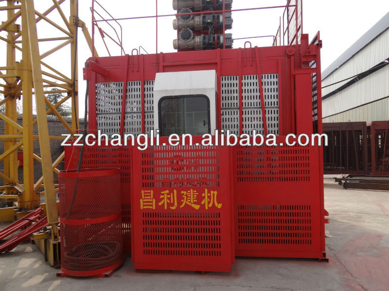 CE,GOST Approved!!! SC200/200 (2T-4T) Construction Hoist Lift,building construction material lifting equipment