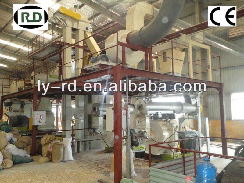 CE/GOST/SGS 8t/h complete biomass wood pellet making plant