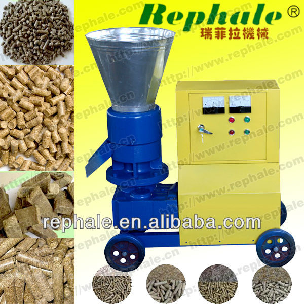 CE high efficiency low cost flat die straw pellet making machine