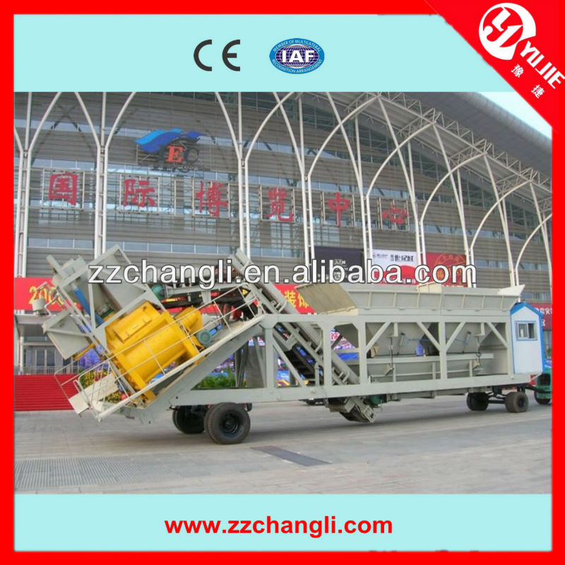 CE SGS certificate YHZS35 concrete mobile plant price