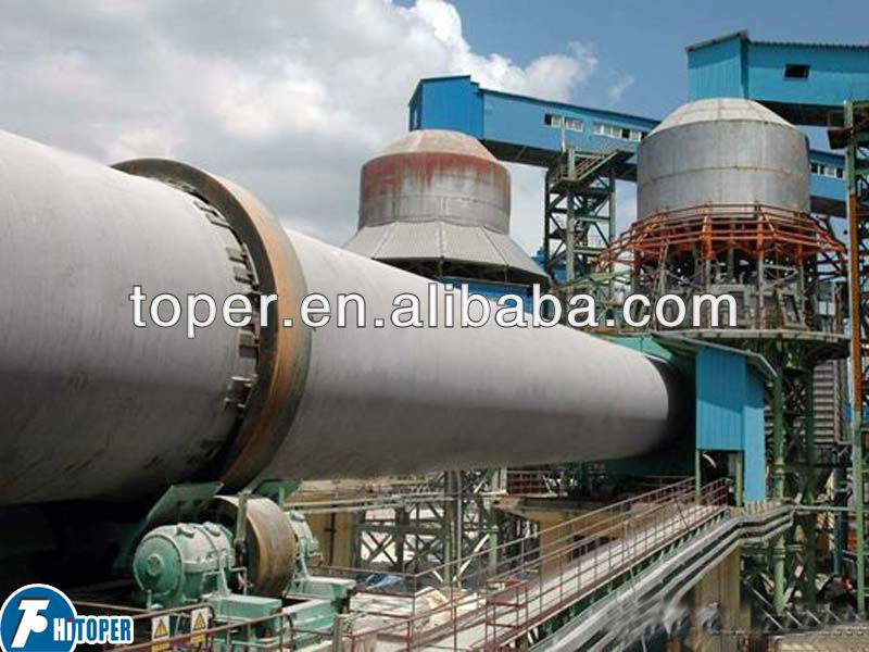 Cement plant rotary dryer for drying limestone