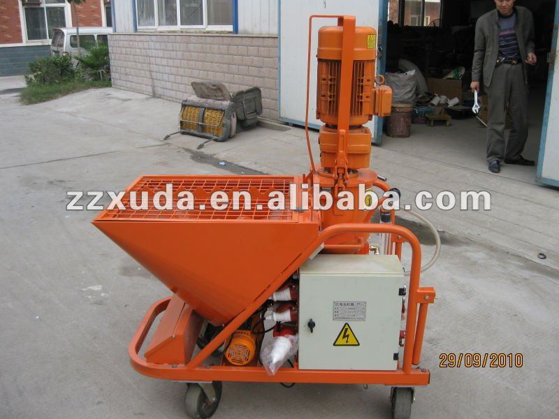 Cement plastering machine for building