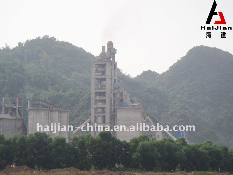 Cement production line produced by Jiangsu Haijian Stock Co.,Ltd.