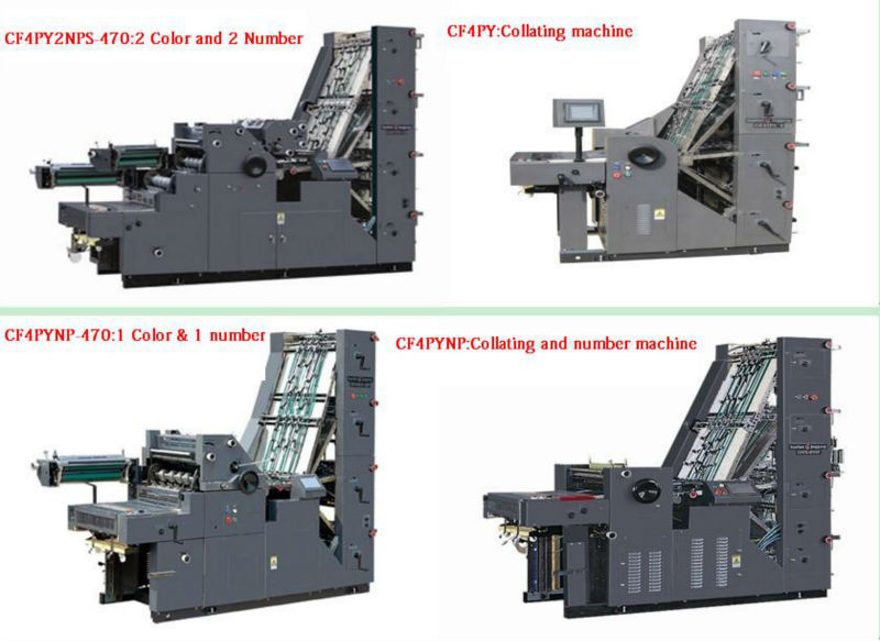 CF47-4PYNP Printing Machine With Number Perforation Collating