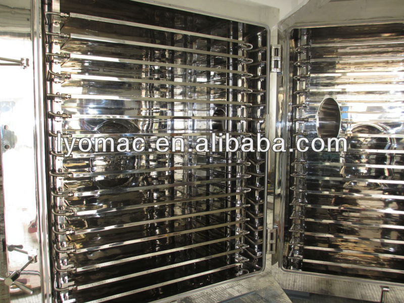 cGMP FDA compliance Production industrial freeze machine / vacuum freeze dryer (500 to 1000 KG capacity)