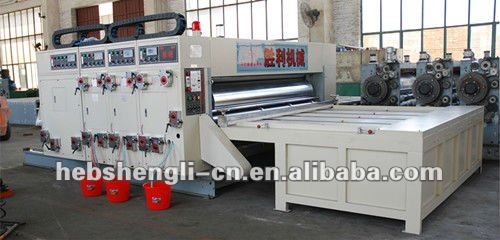 chain feeding corrugated cardboard printing machine