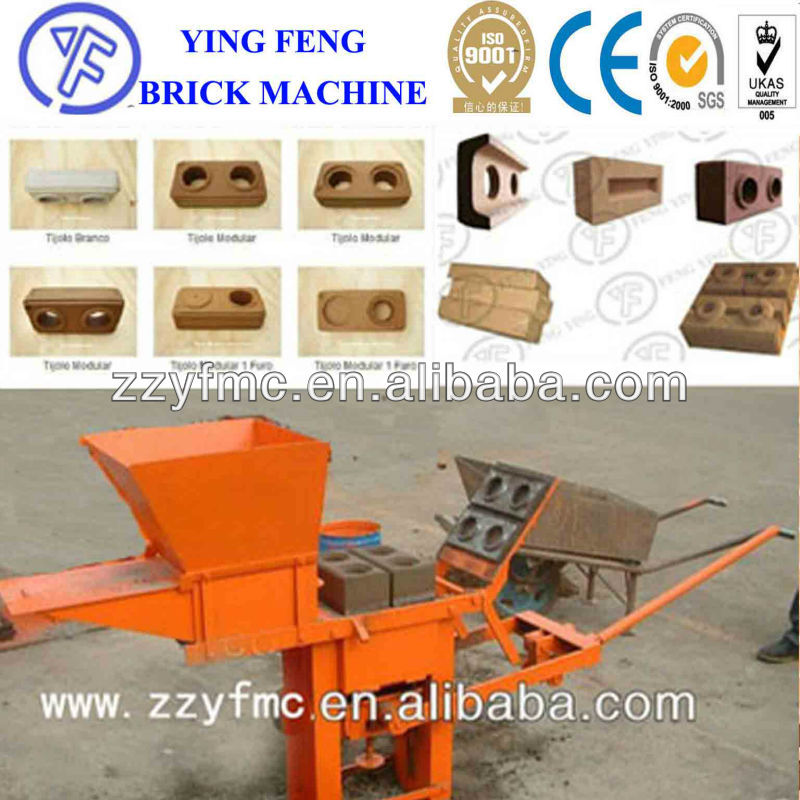 Cheap and easy operating!! manual interlocking brick making machine/manual clay brick machine