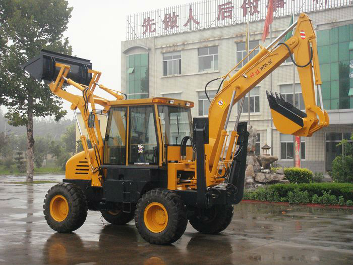 Cheap mini backhoe tractor with loader and excavator