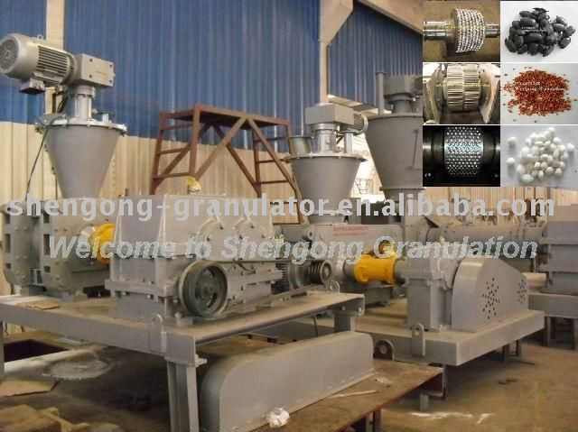 Chemical/mineral roller die extruder