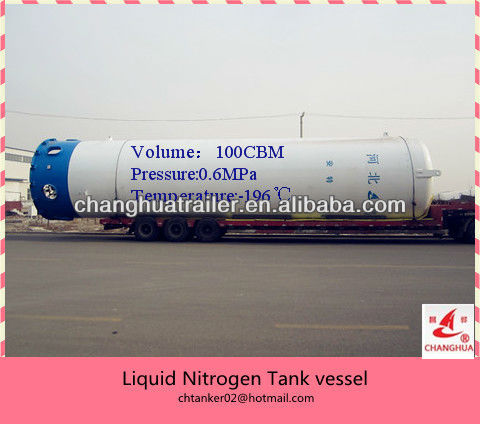 China 100CBM Cryogenic Tank for Liquid Nitrogen storage