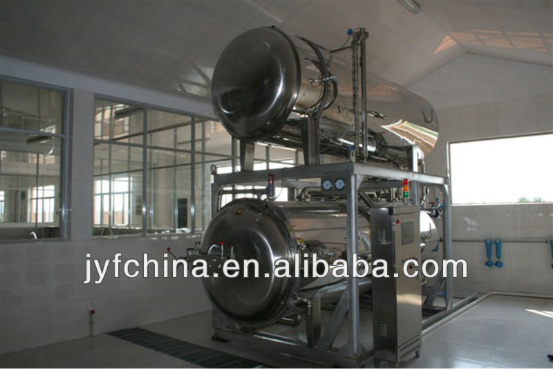 China Automatic double water bat high temperature and pressure retort sterilizer