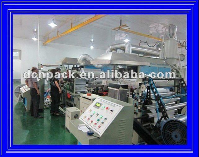 china cheaper Aluminum foil food box Extrusion coating machine