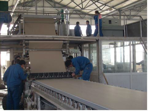 china gypsum board plant