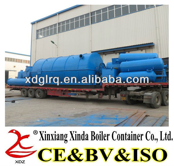 China made high oil yield old tyre oil extraction machine