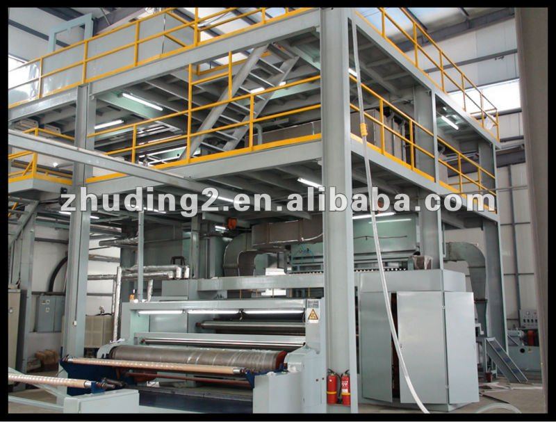 China Manufacture single beam of 3.2m pp spunbond non woven bonding machinery