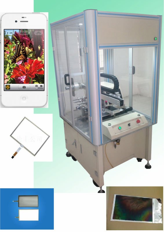 China Manufacturer LCD glass Polarizer film affixed machine