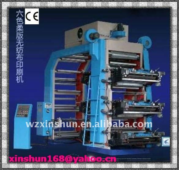 CHINA New 6 Colours Letterpress Vest Bag Flexography Printing Machine