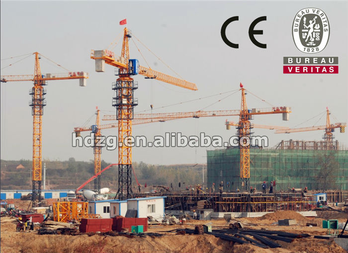 China New Building Tower Crane for Sale, 10 Ton Hydraulic Self Erecting Crane ISO9001&CE Approved