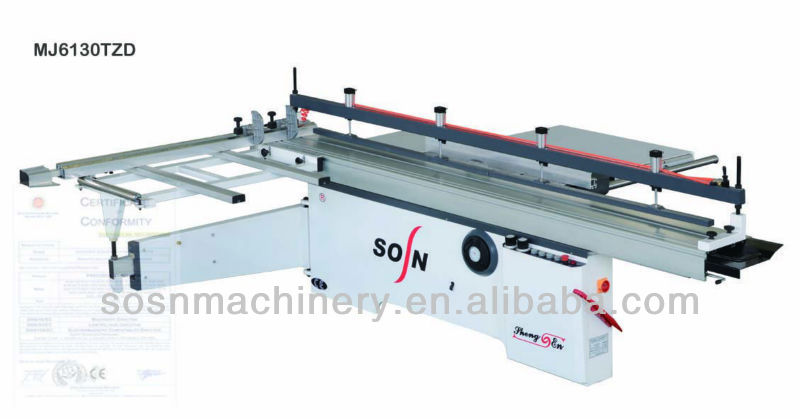 China panel saw MJ6130TZD woodworking horizontal panel saw