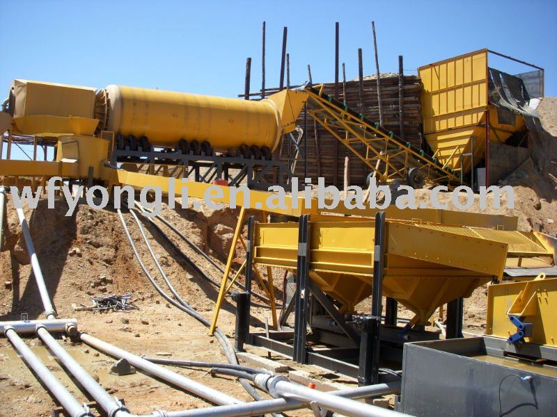 China Placer Trommel Gold Wash Plant