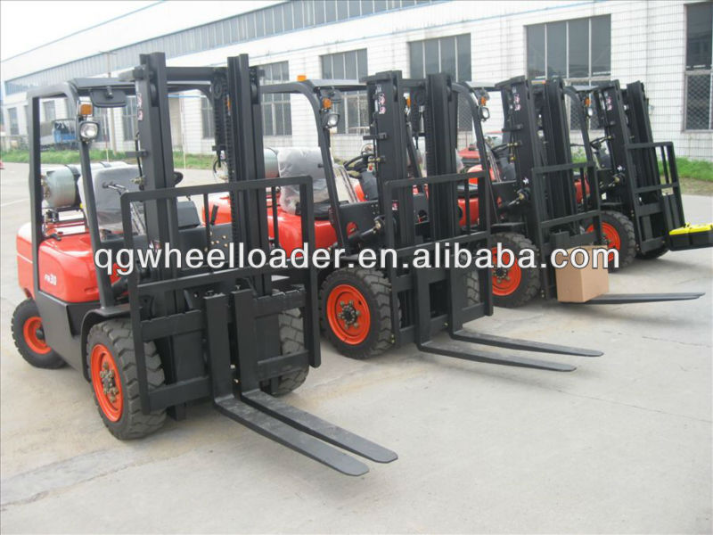 China Popular Products!!!CE Certificate Forklift Truck 3T LPG&Gasoline Powered Forklift CPQD30F(Made In China) For Sale