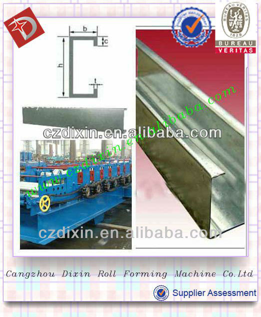 china Selling Steel Profile C Purlin C Beam Cold Roll Forming Machine roll former galvanized c shape steel purlin roll former