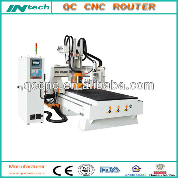 China Wood CNC router Wood Engraving Machine QC1325 for door and furniture making with CE