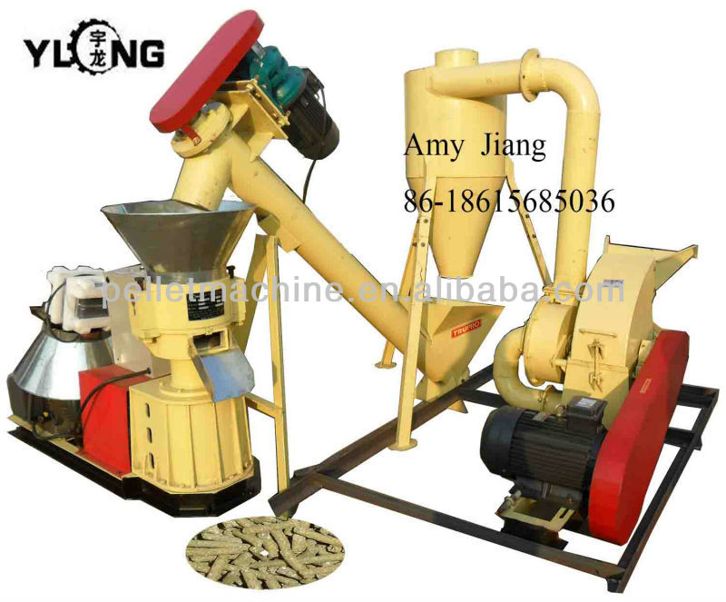 China Yulong Flat Die Wood Pellet Machine