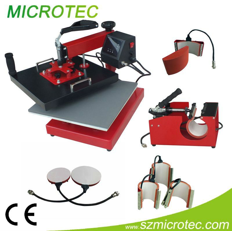 Chinese Top1 heat press manufacturer, sublimation combo heat press,8 in 1 combo machine