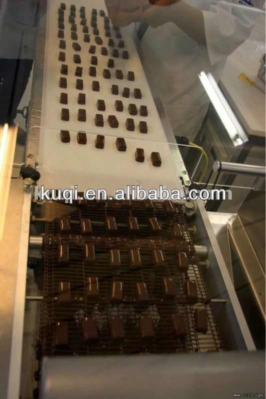 Choccolate enrobing on marshmallow Production Line/chocolate enrobing machine