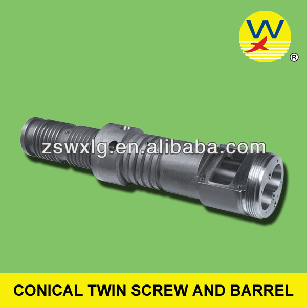 Chrome plating conical double screw and barrel