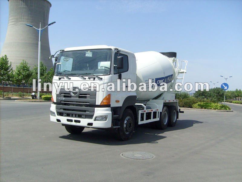 CIMC LINYU 10 CBM concrete mixer truck with Hino chassis