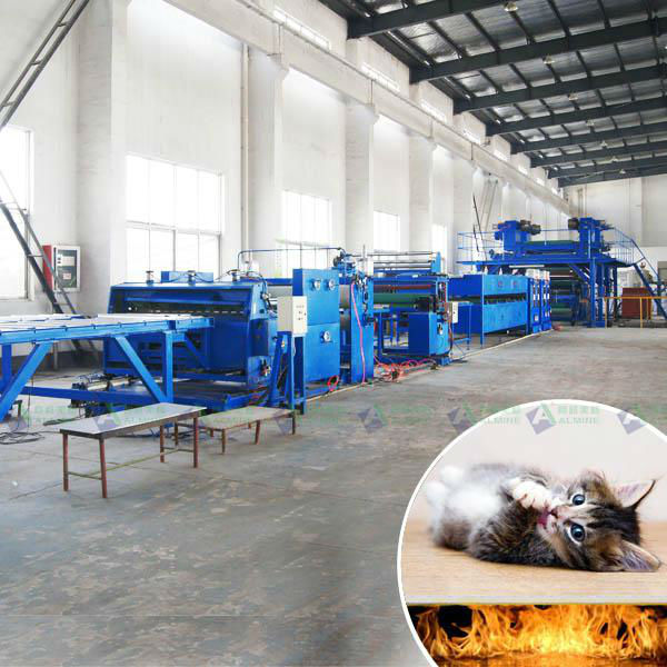 CJM brand Aluminium Composite Panel Production Line Fireproof B grade panel production line