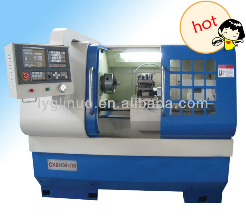 CK6140A*750 high precision cnc lathe with turning tools