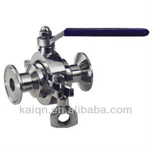 Clamped non-retention ball valve