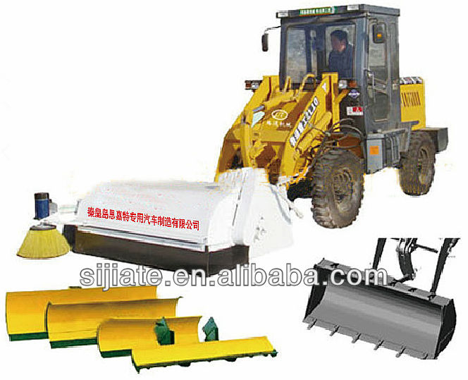 cleaning machine for road construction