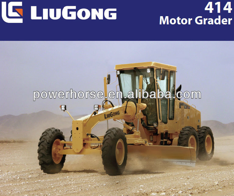 CLG414II 12ton LIUGONG motor grader made in China with DCEC engine for mini grader for sale