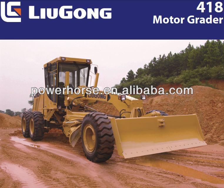 CLG418II 15.5ton LIUGONG motor grader made in China with DCEC engine for Land leveling equipment for small grader for sale