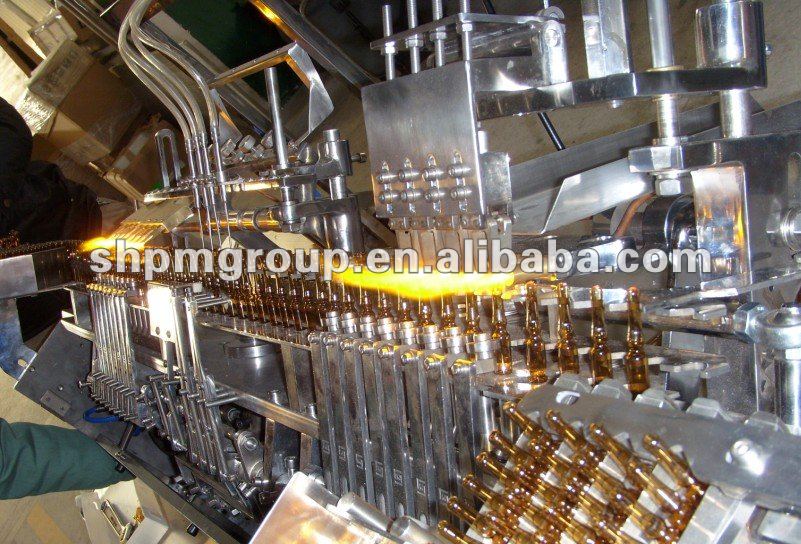 closed ampoule filling and sealing machine