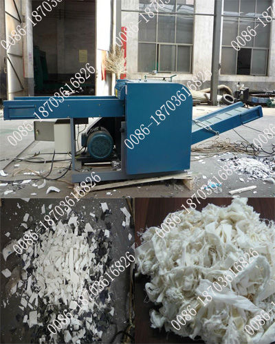 cloth rags cutting mahcine/waste cloth cutting machine