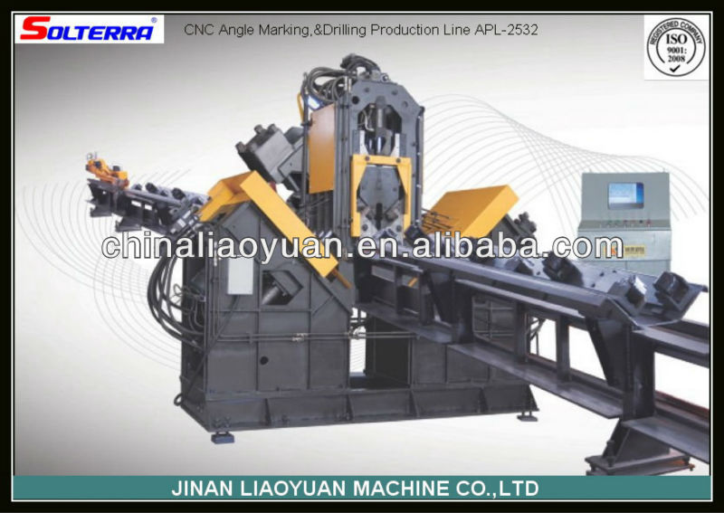 CNC Angle Iron Marking Drilling Production Line APL-2532 CNC Angle Drilling Machine